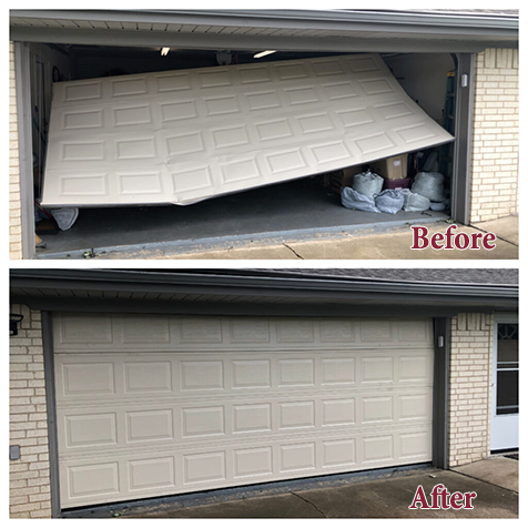 before and after garagedoor