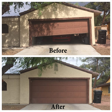 before and after garagedoor